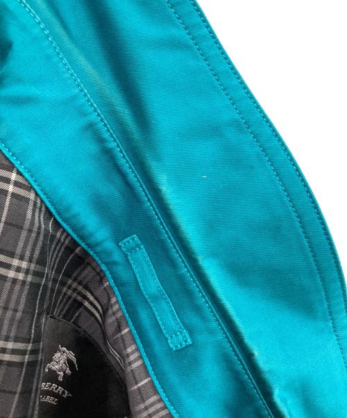 BURBERRY BLACK LABEL（バーバリーブラックレーベル）BURBERRY BLACK LABEL (バーバリーブラックレーベル) トレンチコート ブルー サイズ:Mの古着・服飾アイテム