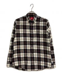 SUPREME（シュプリーム）の古着「フランネルシャツ」｜ブラック
