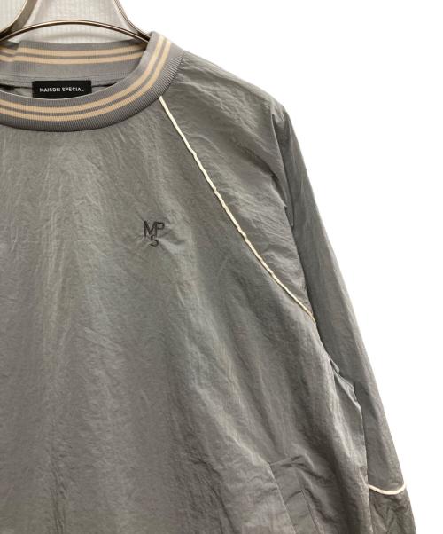 MAISON SPECIAL（メゾンスペシャル）MAISON SPECIAL (メゾンスペシャル) Color Piping Nylon Top グレー サイズ:FREEの古着・服飾アイテム