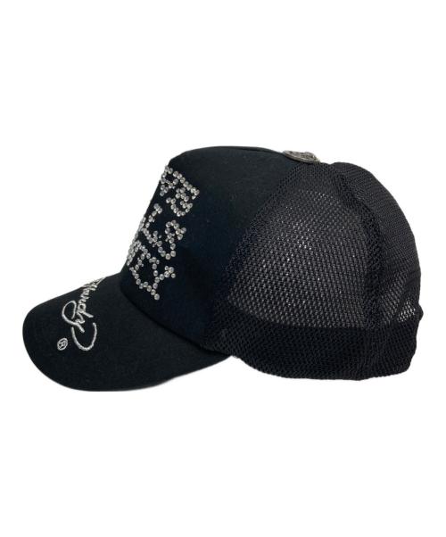 Ed Hardy（エド ハーディー）ED HARDY (エド ハーディー) ラインストーン キャップ ブラックの古着・服飾アイテム