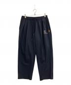 SEESEE×sfcシーシー×エスエフシー）の古着「TWO TUCK WIDE PANTS」｜ネイビー