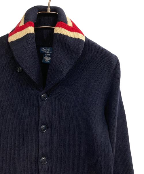 POLO RALPH LAUREN（ポロ・ラルフローレン）POLO RALPH LAUREN (ポロ・ラルフローレン) コットンショールカラーカーディガン ネイビー サイズ:BOYS L(16-18)の古着・服飾アイテム