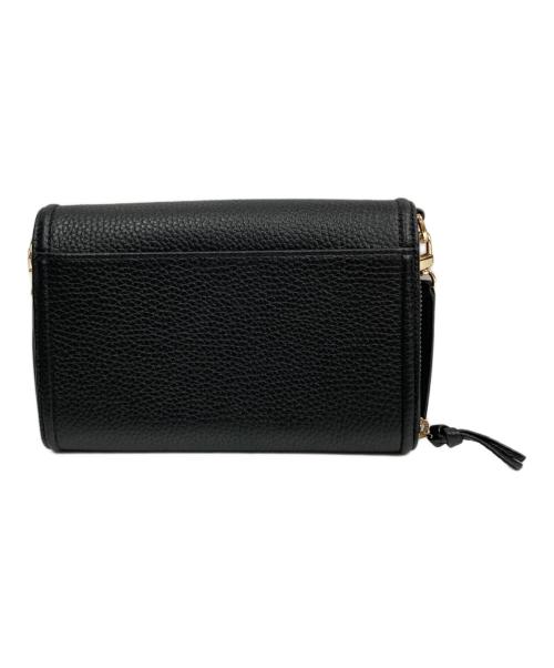 TORY BURCH（トリーバーチ）TORY BURCH (トリーバーチ) THE FLAT WALLET CROSS BODY ブラックの古着・服飾アイテム