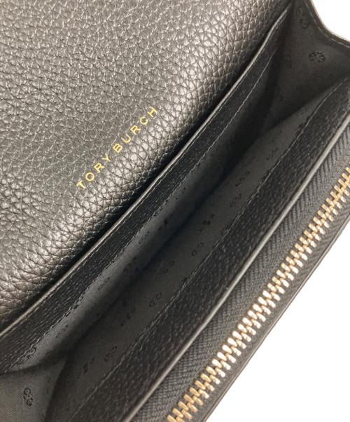 TORY BURCH（トリーバーチ）TORY BURCH (トリーバーチ) THE FLAT WALLET CROSS BODY ブラックの古着・服飾アイテム