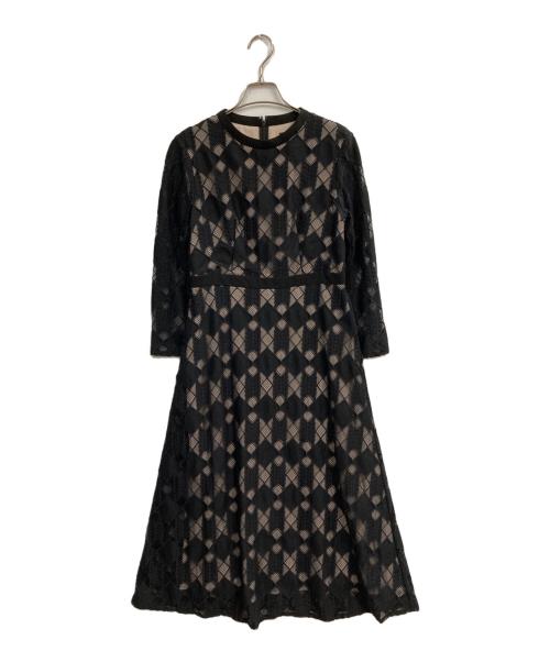 Diagram（ダイアグラム）Diagram (ダイアグラム) ジオメトリックレースワンピース ブラック サイズ:36の古着・服飾アイテム