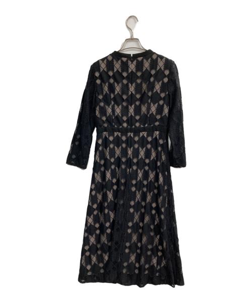 Diagram（ダイアグラム）Diagram (ダイアグラム) ジオメトリックレースワンピース ブラック サイズ:36の古着・服飾アイテム