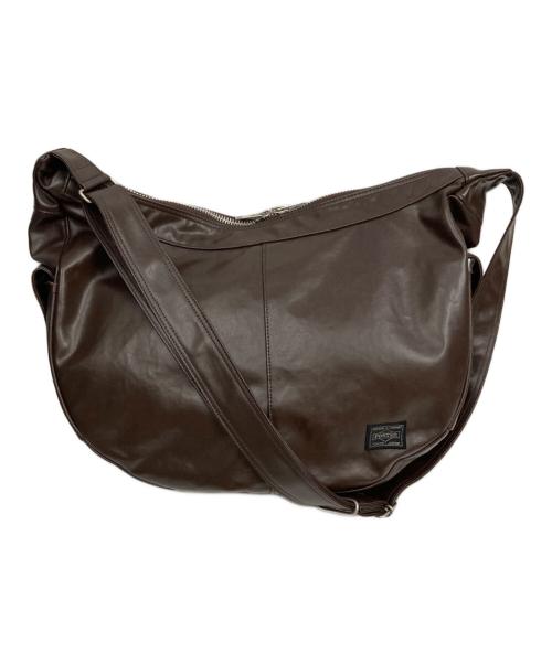 PORTER（ポーター）PORTER (ポーター) FREE STYLE  SHOULDER BAG ブラウンの古着・服飾アイテム