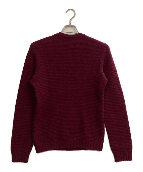 Drumohr（ドルモア）Drumohr (ドルモア) ケーブルニット ワインレッド サイズ:44の古着・服飾アイテム