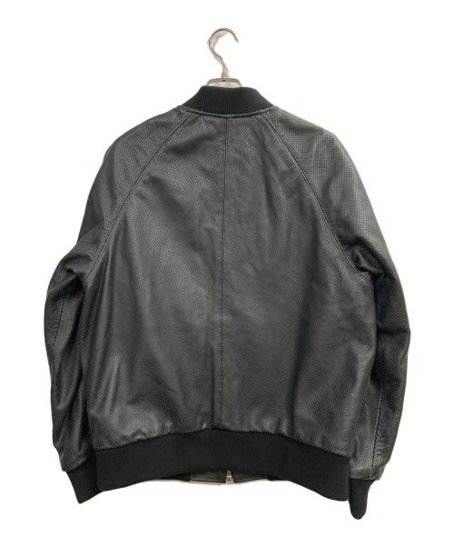 VANSON（バンソン）VANSON (バンソン) Supreme (シュプリーム) Perforated Bomber Jacket ブラック サイズ:Lの古着・服飾アイテム