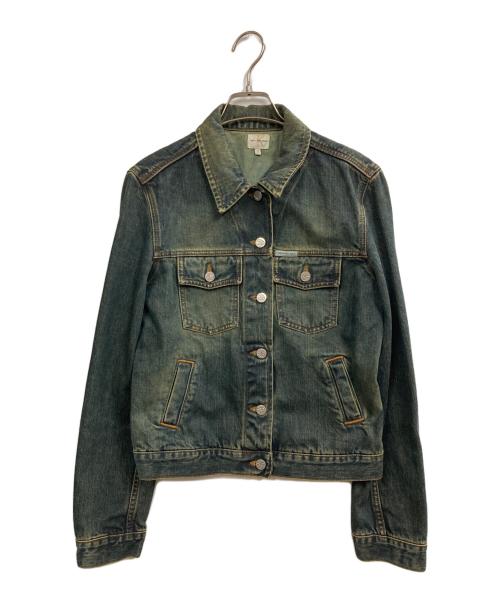 Calvin Klein Jeans（カルバンクラインジーンズ）Calvin Klein Jeans (カルバンクラインジーンズ) クロップドデニムジャケット インディゴ サイズ:Mの古着・服飾アイテム