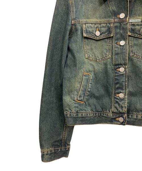 Calvin Klein Jeans（カルバンクラインジーンズ）Calvin Klein Jeans (カルバンクラインジーンズ) クロップドデニムジャケット インディゴ サイズ:Mの古着・服飾アイテム