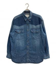 Maison Margiela（メゾンマルジェラ）の古着「BICOLOR DENIM SHIRT」｜インディゴ