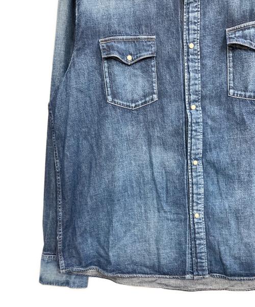 VISVIM（ビズビム）VISVIM (ビズビム) SOCIAL SCULPTURE SHIRT DMGD インディゴ サイズ:5の古着・服飾アイテム