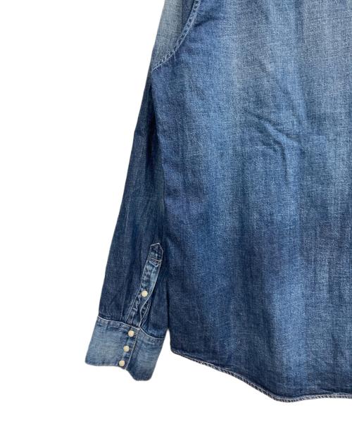 VISVIM（ビズビム）VISVIM (ビズビム) SOCIAL SCULPTURE SHIRT DMGD インディゴ サイズ:5の古着・服飾アイテム