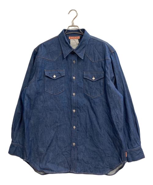 Acne studios（アクネ ストゥディオズ）ACNE STUDIOS (アクネ ストゥディオズ) デニムウエスタンシャツ インディゴ サイズ:52の古着・服飾アイテム