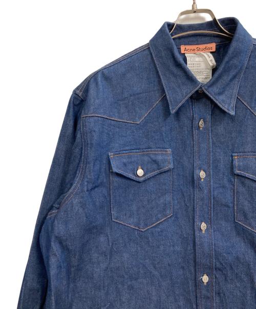 Acne studios（アクネ ストゥディオズ）ACNE STUDIOS (アクネ ストゥディオズ) デニムウエスタンシャツ インディゴ サイズ:52の古着・服飾アイテム