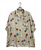 VISVIMビズビム）の古着「WALLIS SHIRT S/S DICE」｜アイボリー