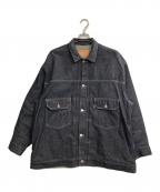 Graphpaperグラフペーパー）の古着「Colorfast Denim Jacket」｜ブラック