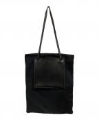 JIL SANDERジルサンダー）の古着「POCKET FLAT SHOPPER LARGE BAG」｜ブラック
