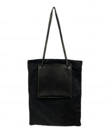 JIL SANDER（ジルサンダー）の古着「POCKET FLAT SHOPPER LARGE BAG」｜ブラック