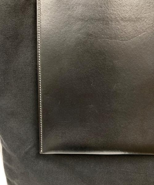 JIL SANDER（ジルサンダー）JIL SANDER (ジルサンダー) POCKET FLAT SHOPPER LARGE BAG ブラックの古着・服飾アイテム