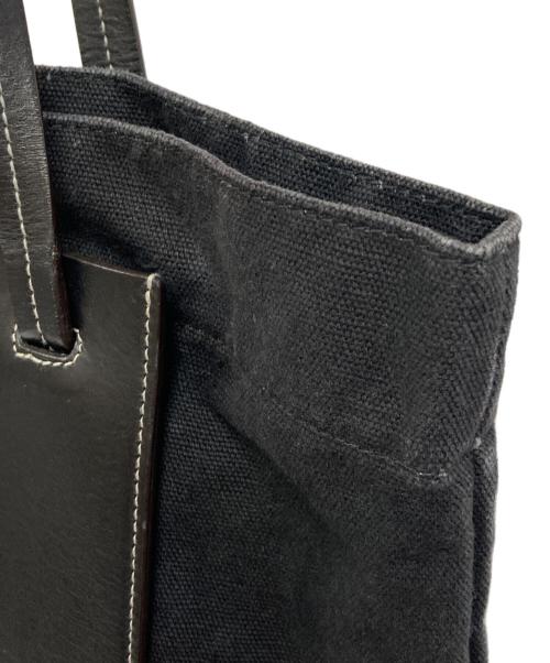JIL SANDER（ジルサンダー）JIL SANDER (ジルサンダー) POCKET FLAT SHOPPER LARGE BAG ブラックの古着・服飾アイテム