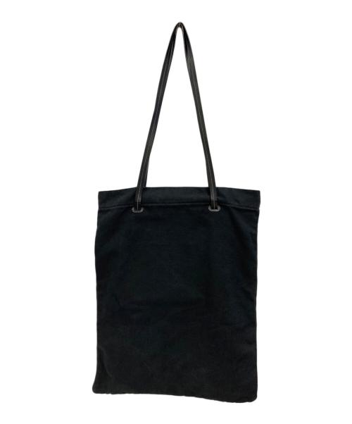 JIL SANDER（ジルサンダー）JIL SANDER (ジルサンダー) POCKET FLAT SHOPPER LARGE BAG ブラックの古着・服飾アイテム