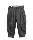 Porter Classicポータークラシック）の古着「3タックサッチモチノパンツ」｜ブラック