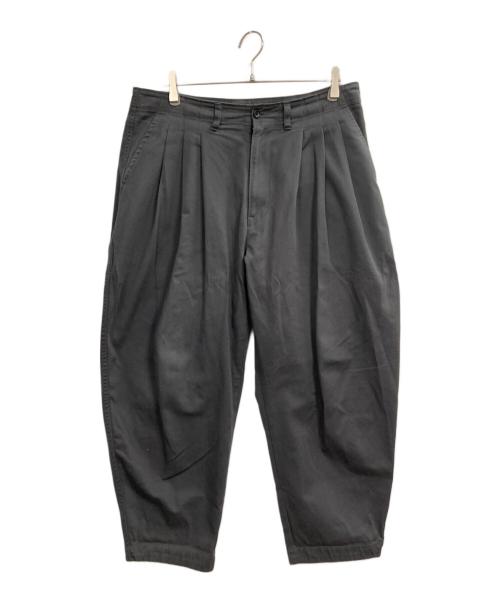 Porter Classic（ポータークラシック）Porter Classic (ポータークラシック) 3タックサッチモチノパンツ ブラック サイズ:Lの古着・服飾アイテム