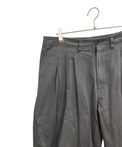 Porter Classic（ポータークラシック）Porter Classic (ポータークラシック) 3タックサッチモチノパンツ ブラック サイズ:Lの古着・服飾アイテム