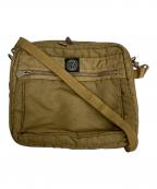 Porter Classicポータークラシック）の古着「SUPER NYLON シンプルショルダーバッグ」｜ゴールドカラー