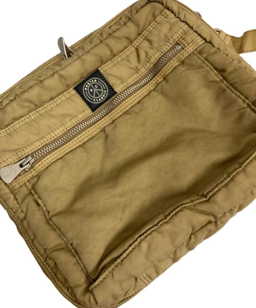 Porter Classic（ポータークラシック）Porter Classic (ポータークラシック) SUPER NYLON シンプルショルダーバッグ ゴールドカラーの古着・服飾アイテム
