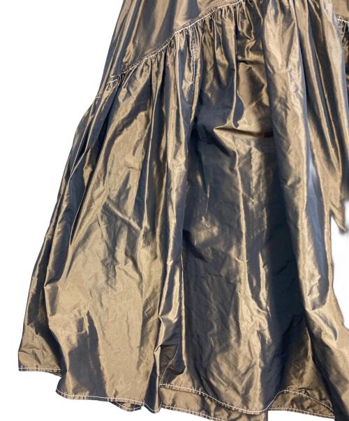 MAISON SPECIAL（メゾンスペシャル）MAISON SPECIAL (メゾンスペシャル) メモリーシャンブレーボリュームスカート カーキ サイズ:FREEの古着・服飾アイテム