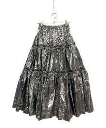 HERPRAHA（ハープラハ）の古着「gathered skirt」｜シルバー
