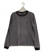 stussyステューシー）の古着「長袖サーマルカットソー」｜ブラック
