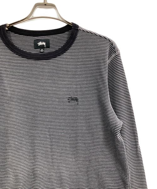 stussy（ステューシー）stussy (ステューシー) 長袖サーマルカットソー ブラック サイズ:Mの古着・服飾アイテム