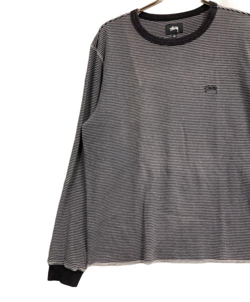 stussy（ステューシー）stussy (ステューシー) 長袖サーマルカットソー ブラック サイズ:Mの古着・服飾アイテム