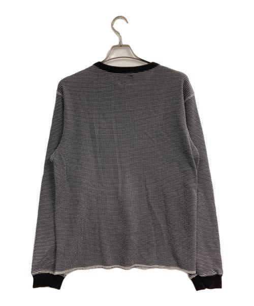stussy（ステューシー）stussy (ステューシー) 長袖サーマルカットソー ブラック サイズ:Mの古着・服飾アイテム