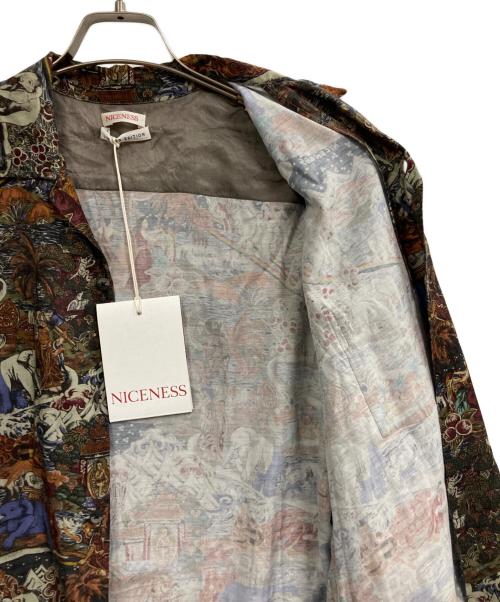 NICENESS（ナイスネス）NICENESS (ナイスネス) KRISTブッディハワイアンプリントシャツ ブラウン サイズ:Mの古着・服飾アイテム