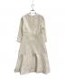 tocco closet (トッコ) ２ＷＡＹレース襟付きラインレース×ツイードワンピース アイボリー サイズ:M 未使用品：5000円