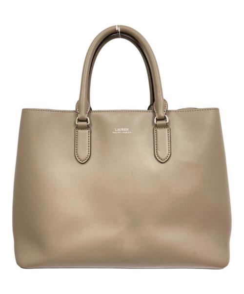 LAUREN RALPH LAUREN（ローレン ラルフ ローレン）LAUREN RALPH LAUREN (ローレン ラルフ ローレン) ドライデンマーシートートバッグ2WAY ベージュの古着・服飾アイテム