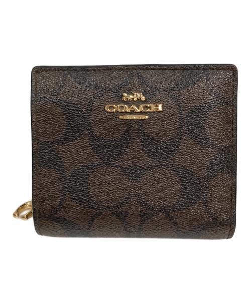 COACH（コーチ）COACH (コーチ) 2つ折り財布 ブラウンの古着・服飾アイテム