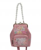 PAMEO POSE×yuukiパメオポーズ×ユウキ）の古着「Lots of stickers My maid bag」｜ピンク