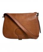 PRADAプラダ）の古着「Lether Crossbody Bag」｜ブラウン