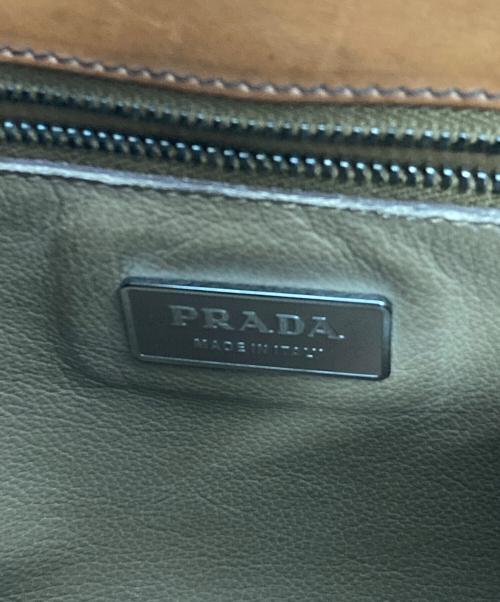 PRADA（プラダ）PRADA (プラダ) Lether Crossbody Bag ブラウンの古着・服飾アイテム