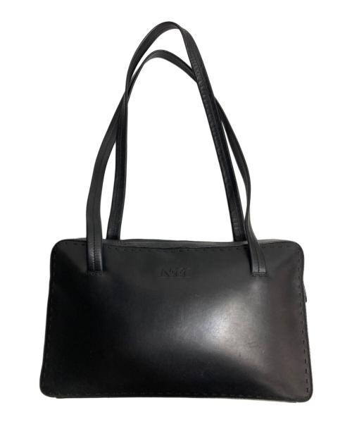 MaxMara（マックスマーラ）MaxMara (マックスマーラ) スクエアショルダーバッグ ブラックの古着・服飾アイテム