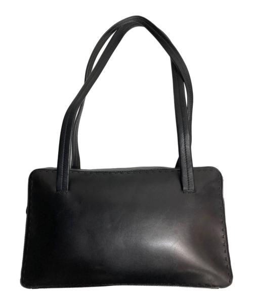 MaxMara（マックスマーラ）MaxMara (マックスマーラ) スクエアショルダーバッグ ブラックの古着・服飾アイテム