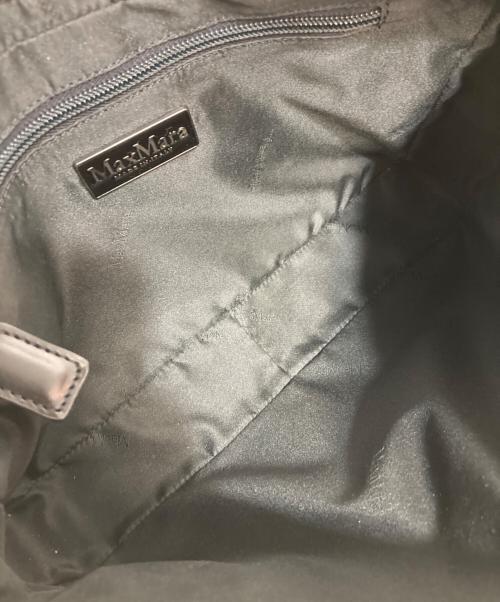 MaxMara（マックスマーラ）MaxMara (マックスマーラ) スクエアショルダーバッグ ブラックの古着・服飾アイテム