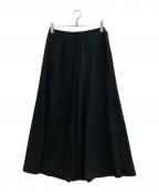 theoryセオリー）の古着「SATIN CRAPE/WIDE A LEG PNT」｜ブラック
