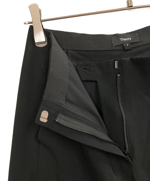 theory（セオリー）theory (セオリー) SATIN CRAPE/WIDE A LEG PNT ブラックの古着・服飾アイテム